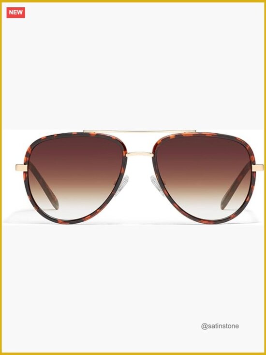 Medium Aviator Sunglasses with UV Protection, Combination Frame